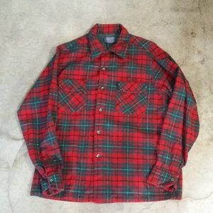 Pendleton Pure Virgin Wool Long Sleeve Flannel